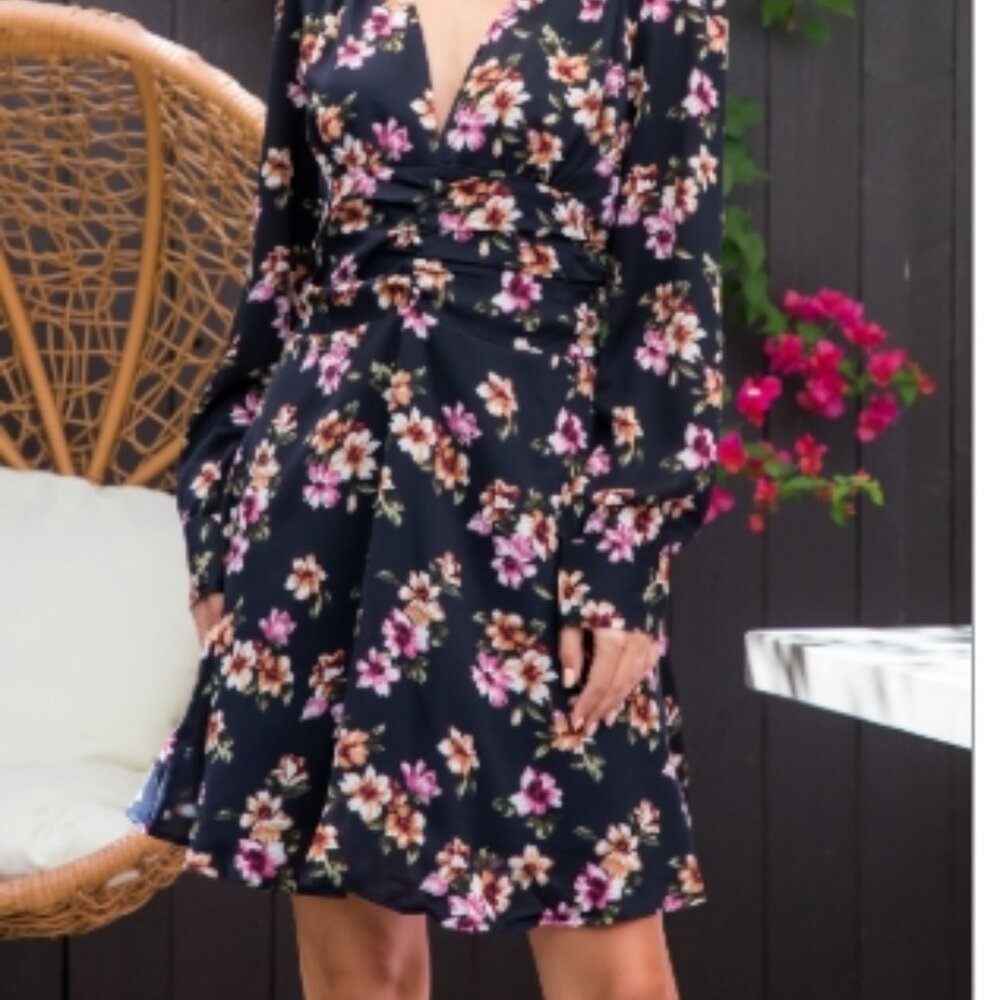BLACK FLORAL DRESS